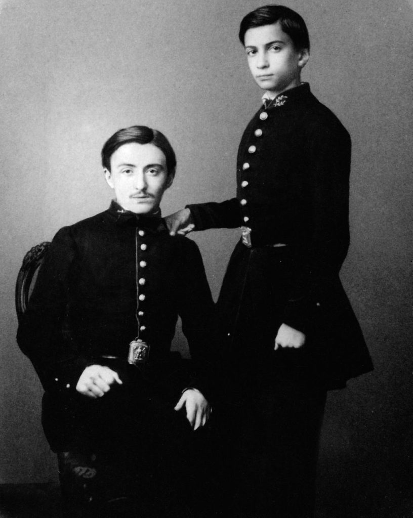 Alexis Rostand et son frère Eugène au Lycée de Marseille – Villa Arnaga, Musée Edmond Rostand, Cambo-les-Bains.