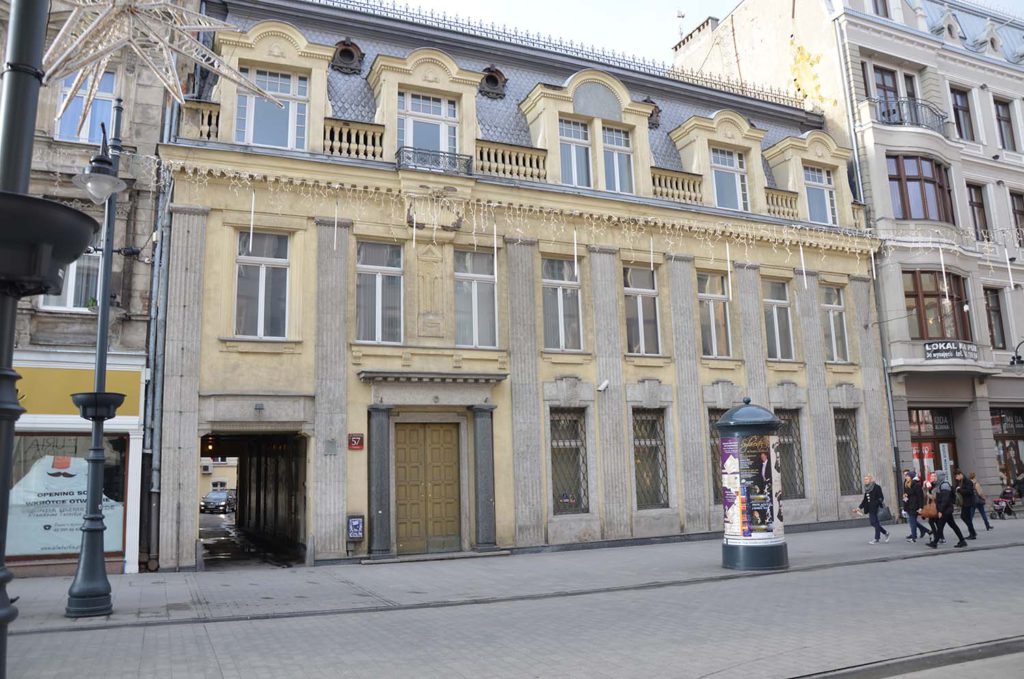 Façade de l’ancien siège régional de BGŻ à Lodz, DR