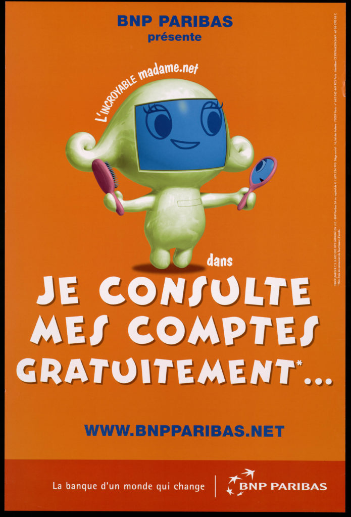 BNP Paribas' advertising poster about its online banking services, 2006 - BNP Paribas Historical Collections