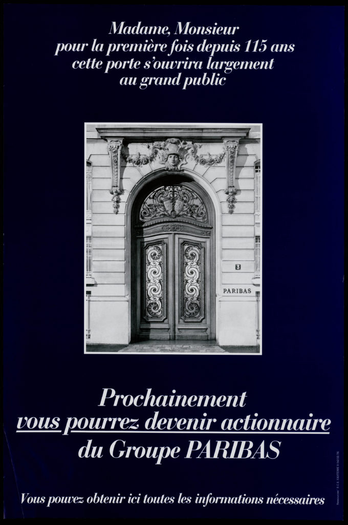 1986 - Affiche de la campagne de la BNP