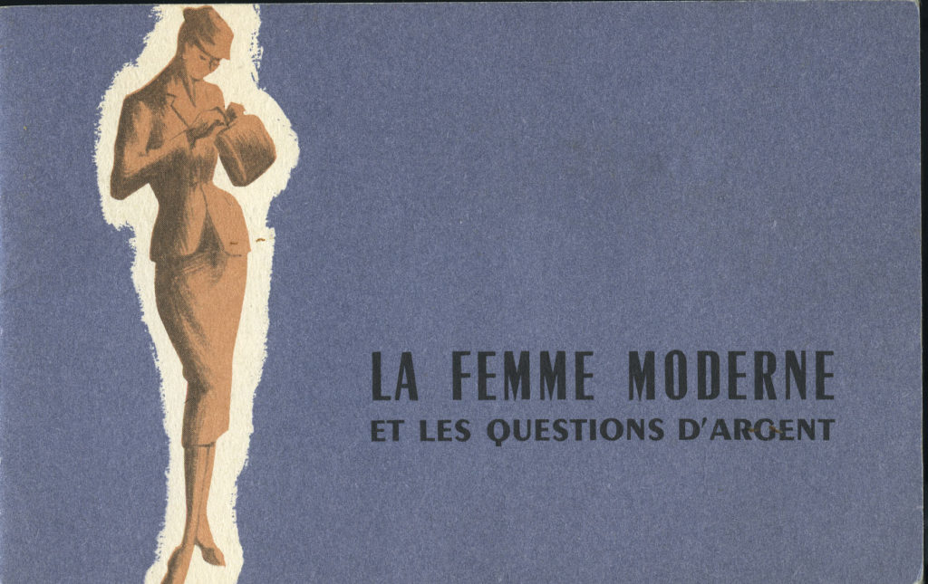 Première de couverture d'une brochure de la BNCI destinée à la clientèle féminine mariée - Vers 1960 - Archives historiques BNP Paribas