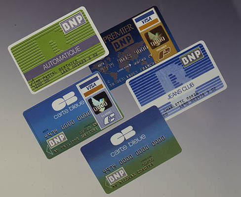 Carte Bleue (Bank card) line of the BNP, 1987 – BNP Paribas Historical Collections