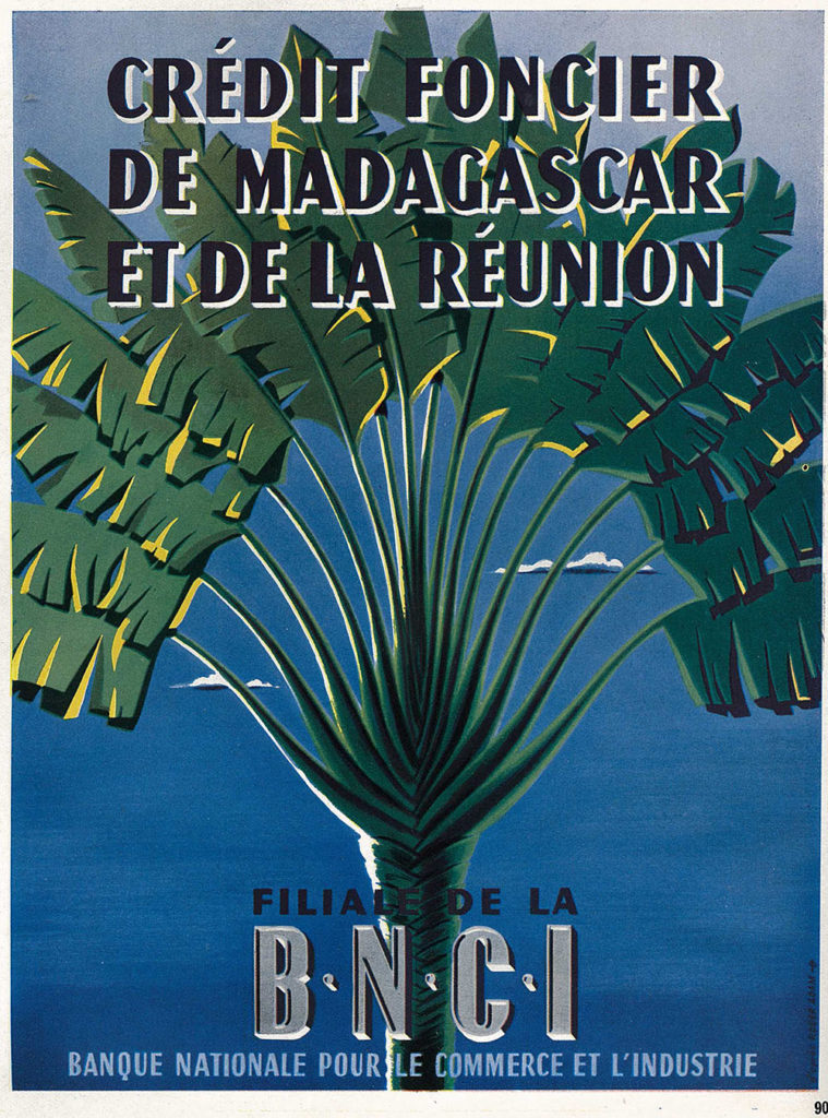 Press advertisement of the Crédit de Madagascar et de la Réunion published in 1942 in the review “Entreprise et Produits” – BNP Paribas Historical Collections