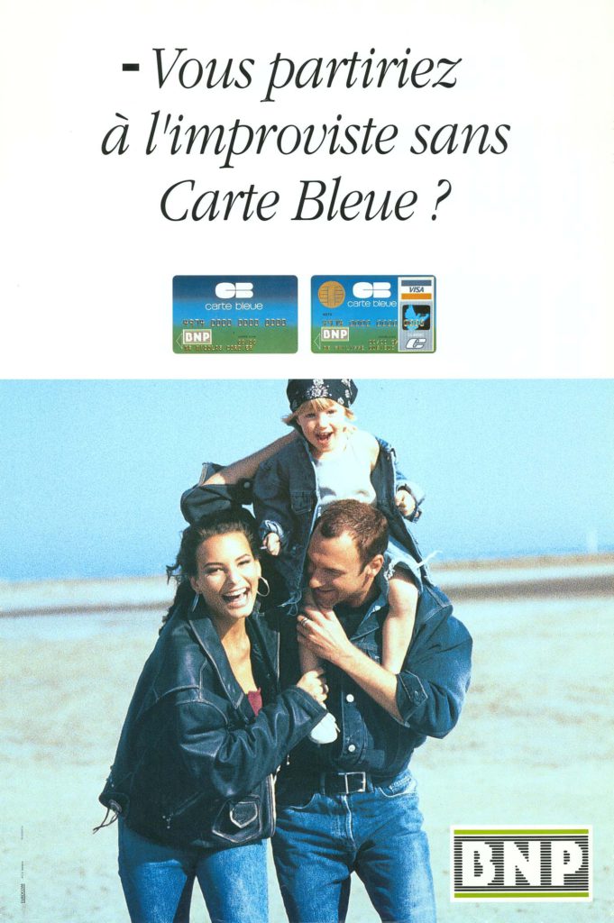 BNP advertising poster for the Carte Bleue, 1992 – BNP Paribas Historical Archives