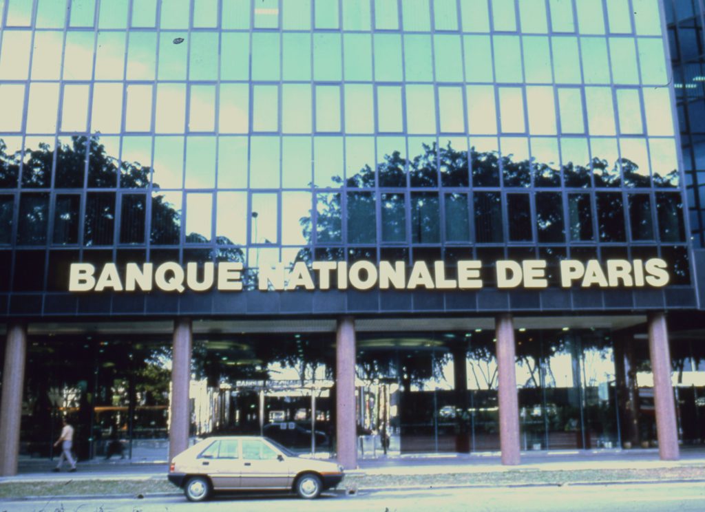 Agence de la BNP à Singapour (Tung Centre) dans les années 1980 – Archives historiques BNP Paribas