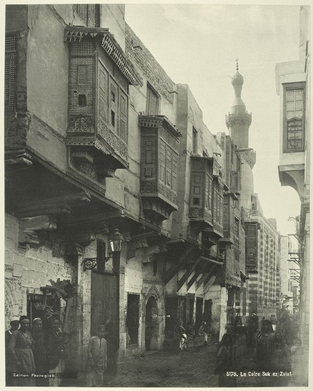 “Le Caire Suk Ez Zalat”, 1870-1875, New York Public Library Digital Collections