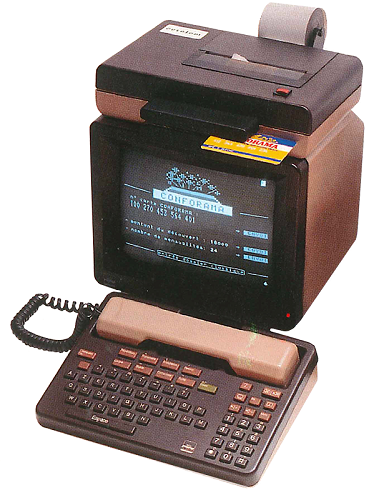 Cetelem chose the Minitel as from 1983 and created a host server for the storekeepers