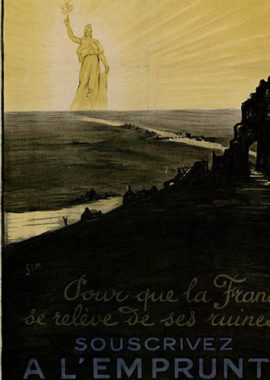 Collage d'affiches dédiées aux emprunts d'Etat durant la Première Guerre mondiale, 1918-1921 - Archives historiques BNP Paribas