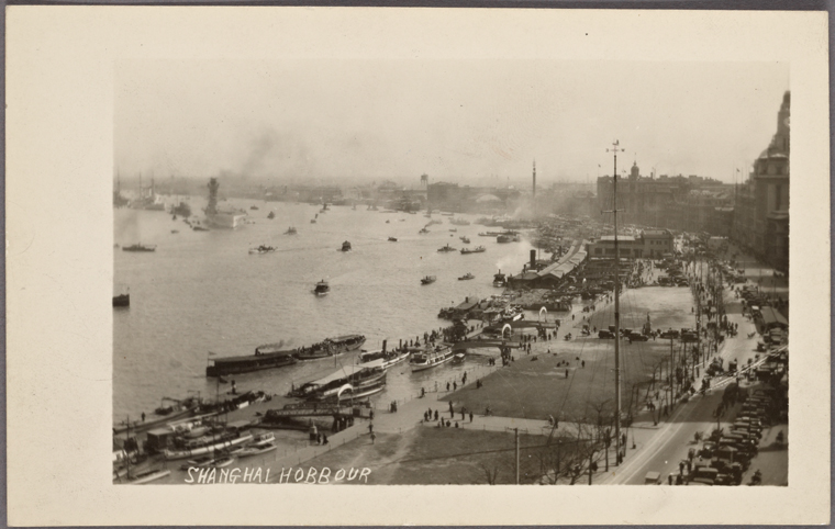 Shanghai Habbour, Pacific pursuits: Postcards,China-Shanghai, s. l., s. n., – The New York Public Library, Art and Picture Collection