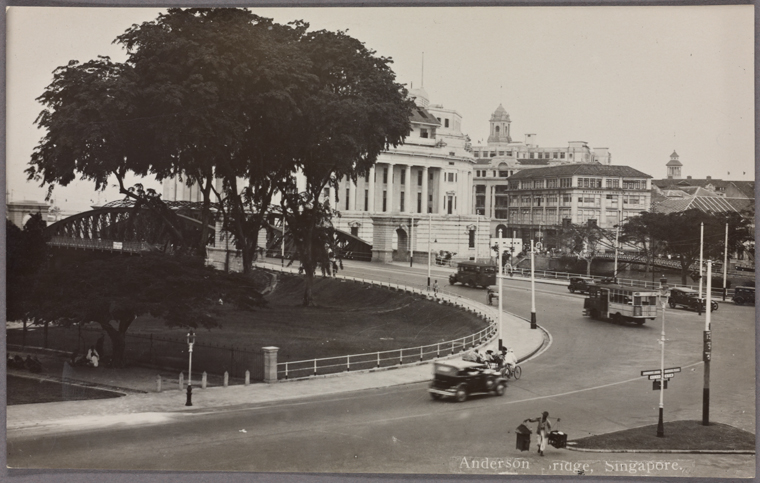 « Anderson Bridge, Singapore The New York Public Library Digital Collections