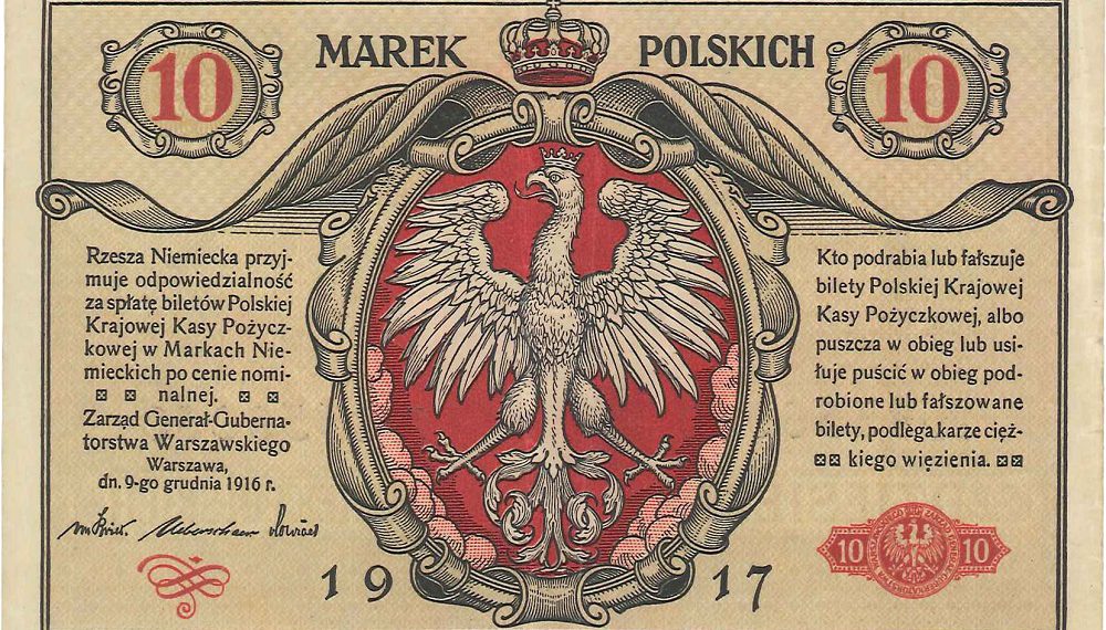 10 Mark Polish Banknote, 1917 - BGŻ BNP Paribas Historical Archives