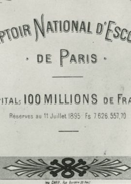 Prospectus of the Comptoir National d'Escompte de Paris, 1895 - BNP Paribas Historical Archives