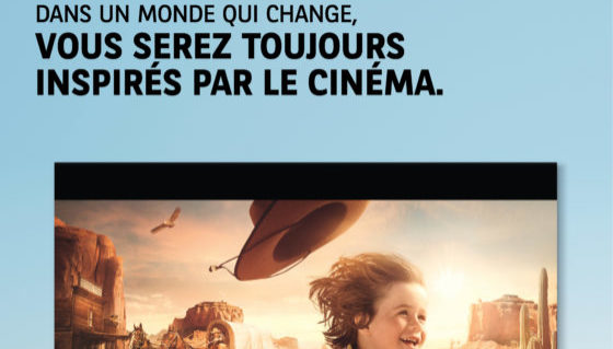 Affiche de 2004 pour la campagne publicitaire "vous serez toujours inspirés par le cinéma" - Archives historiques BNP Paribas