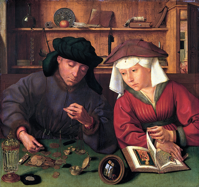 The Money Changer and His Wife, Quentin Metsys, 1514