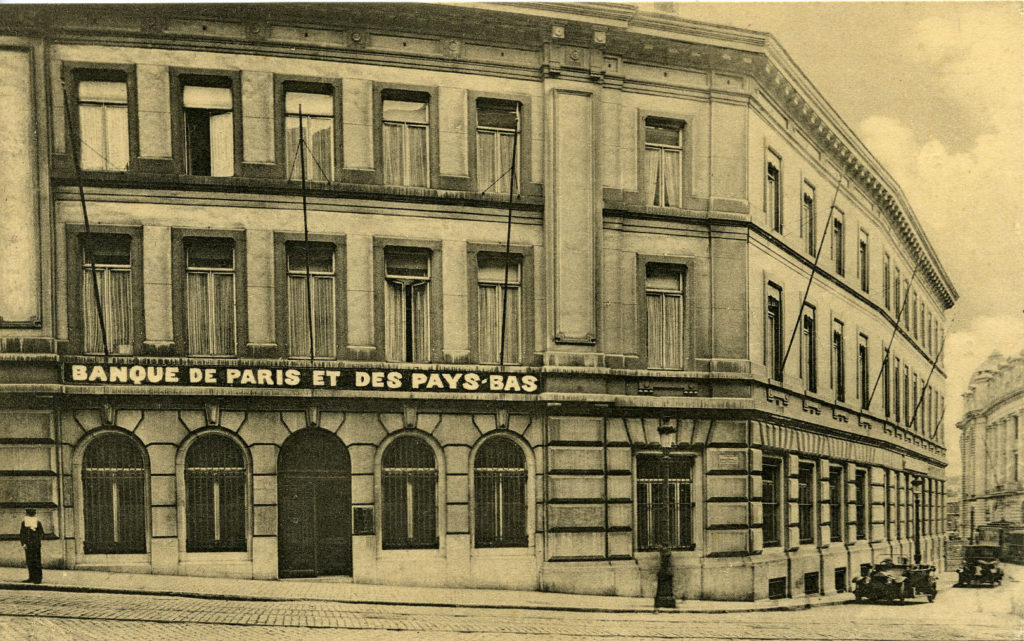 Siège de la Banque de Paris et des Pays-Bas à Bruxelles, dans les années 1920 - Archives historiques BNP Paribas