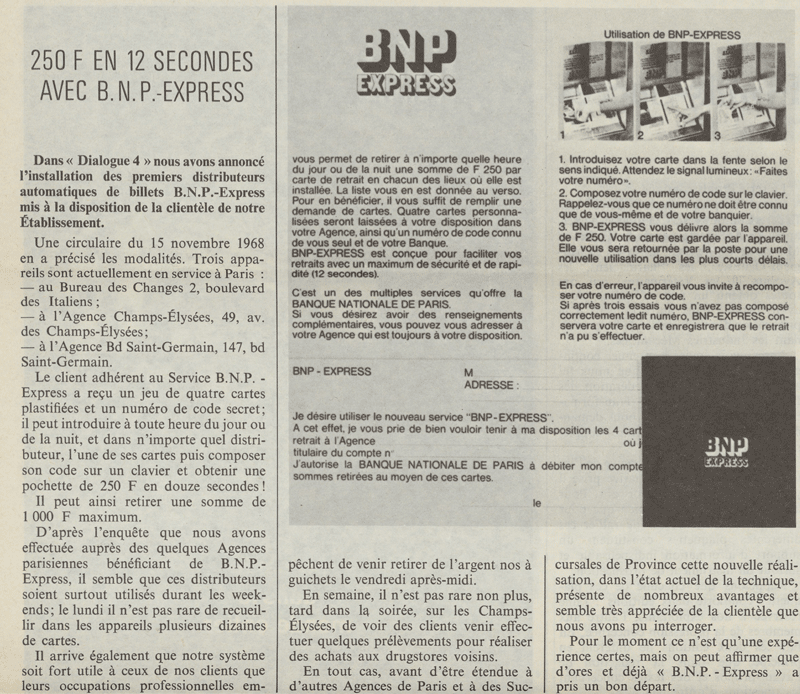 BNP's internal magazine, Dialogue, 1968. cote PER2_1968_06, Historical archives of BNP Paribas