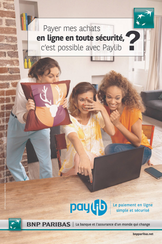 Affiche publicitaire Paylib par BNP Paribas, Archives historiques de BNP Paribas,2013, cote 2AF379