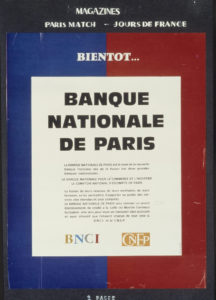 Affiche de 1966 avant la création de la BNP - Archives historiques BNP Paribas – Cote 4Fi989