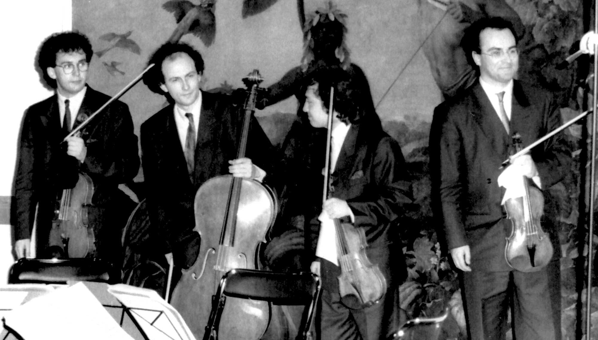 Quatuor Ysaye, concert at the Orangerie, circa 1990. Archives and History BNP Paribas.