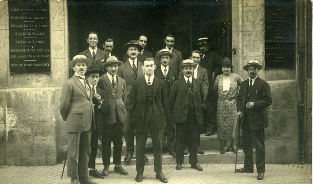 Equipe de l'agence CNEP en 1923