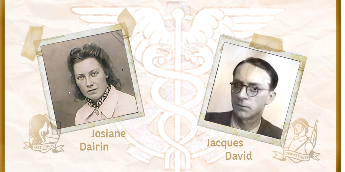 Josiane Dairin et Jacques David de la BNCI à la Résistance