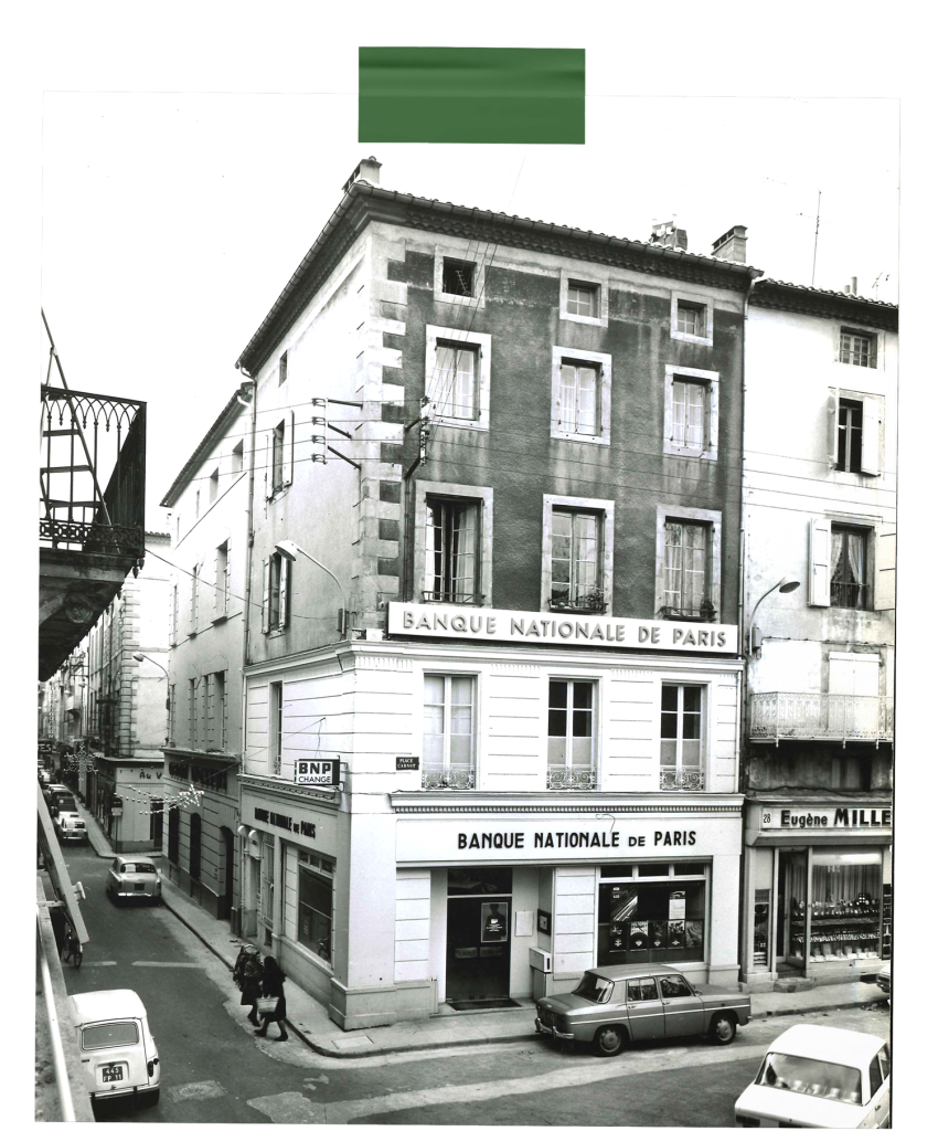 Agence De Carcassonne 1967 11fi881 Tap Vert Bnp