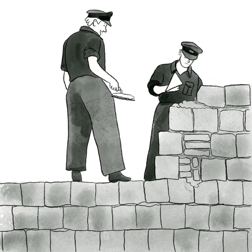 Illustration du mur De Berlin