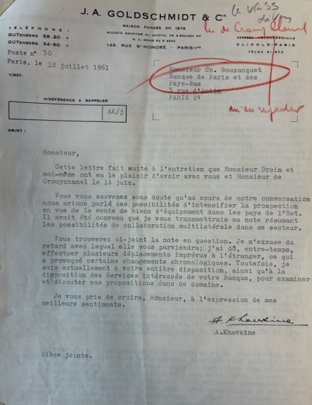 A10 Img3944 Lettre Goldschmidt 12 Juillet 1961