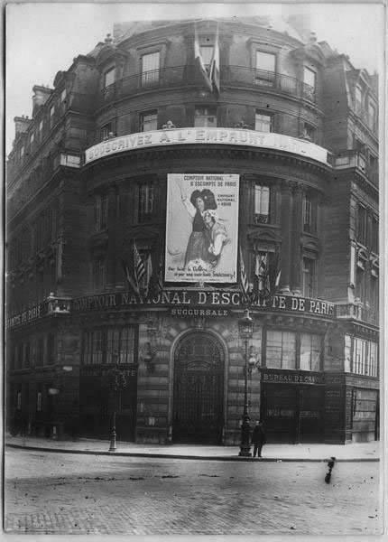 Comptoir National D'escompte De Paris Affiche De L'emprunt National De 1918,