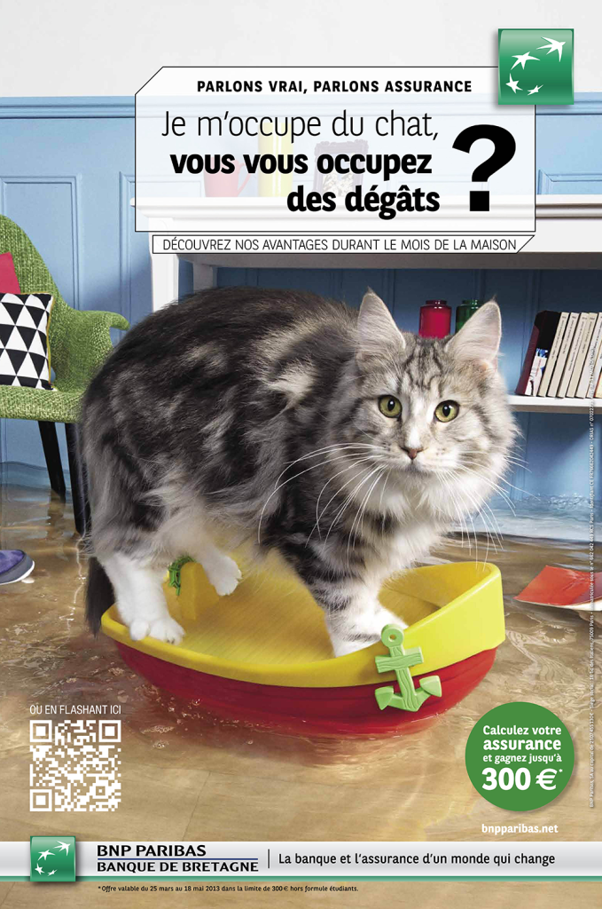 Affiche publicitaire "Parlons vrai", archives historiques de BNP Paribas (4AF246)