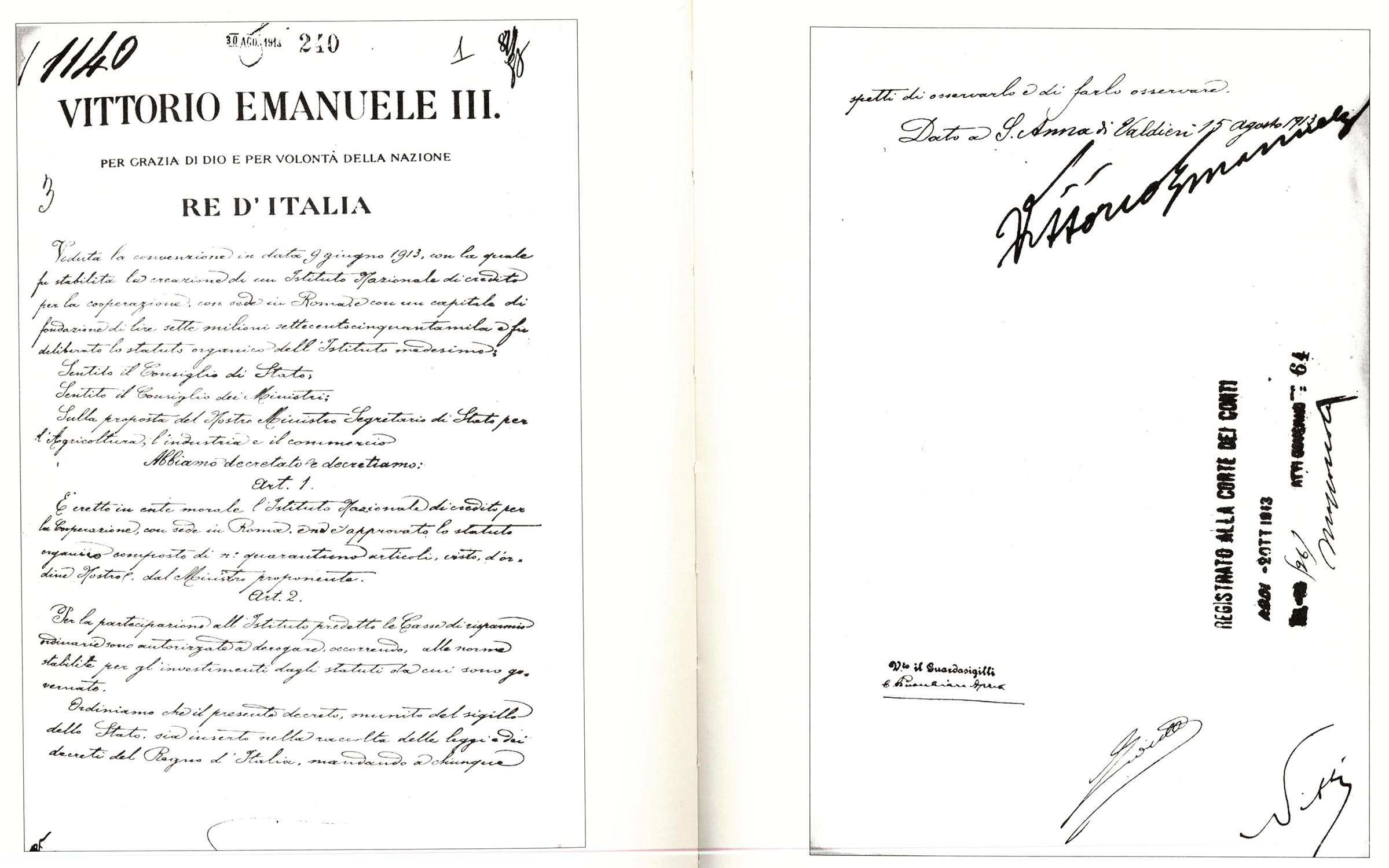 Acte constitutif de 1913