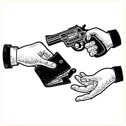 illustration du braquage
